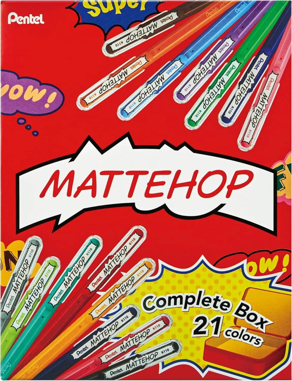 Color Gel Pen Set, (1.0 mm), 21 Colors, with Metal Box - Image 6