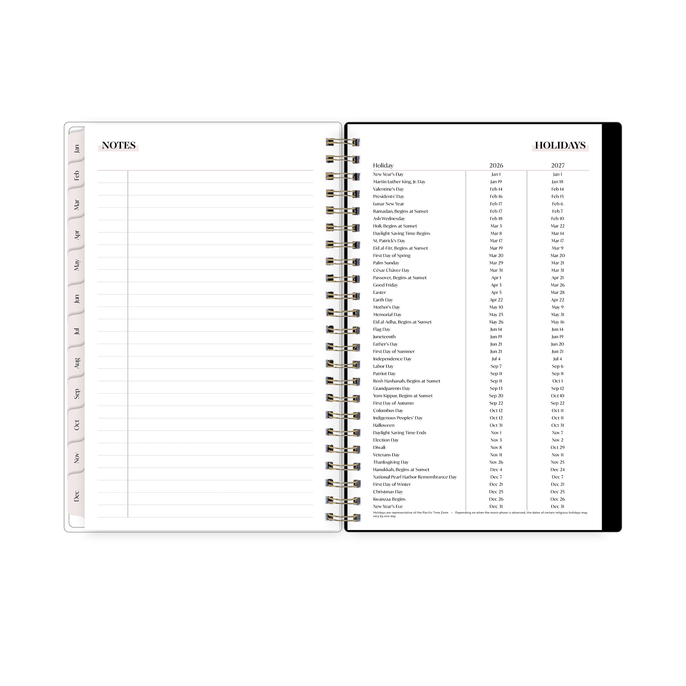 for Monthly Weekly Medium Planner (5" x 8") Maria Dark 15-Month October 2025 - December 2026 - Image 5
