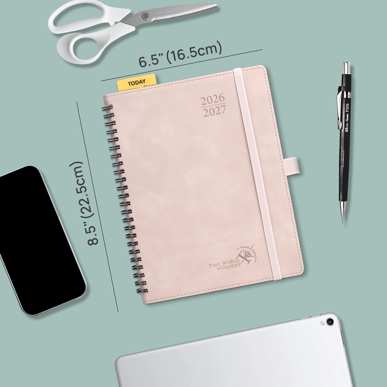 POPRUN Planner 2026-2027, Weekly and Monthly Academic Planner Calendar Notebook, Jul.26-Jun.27, 6.5" x 8.5", Inner Pocket, Monthly Tabs, Spi - Image 2