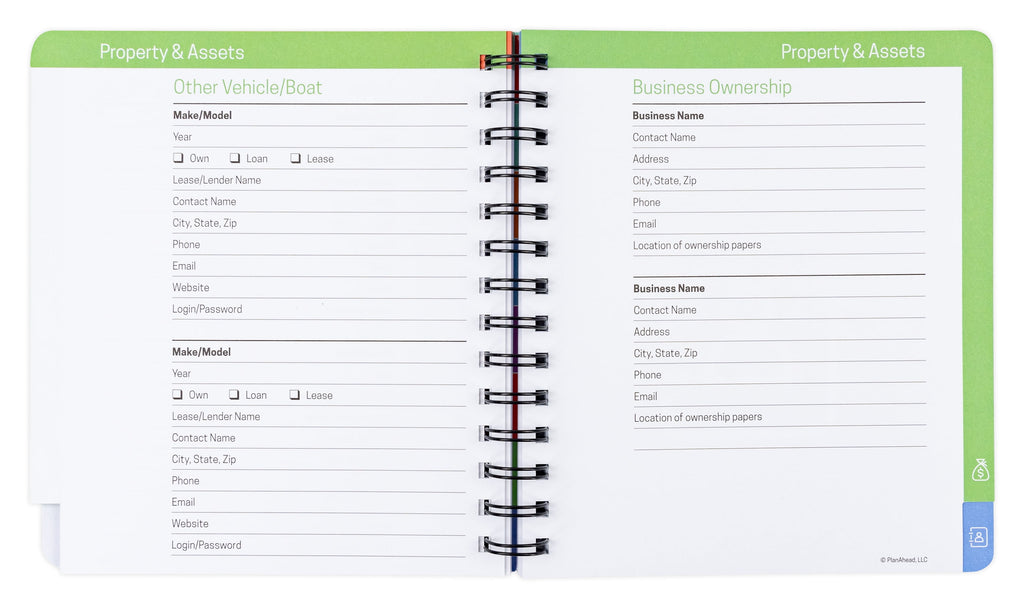 See it Bigger Life & Care Directory Planner Medium (7" x 7.5") Blue Undated - Image 5