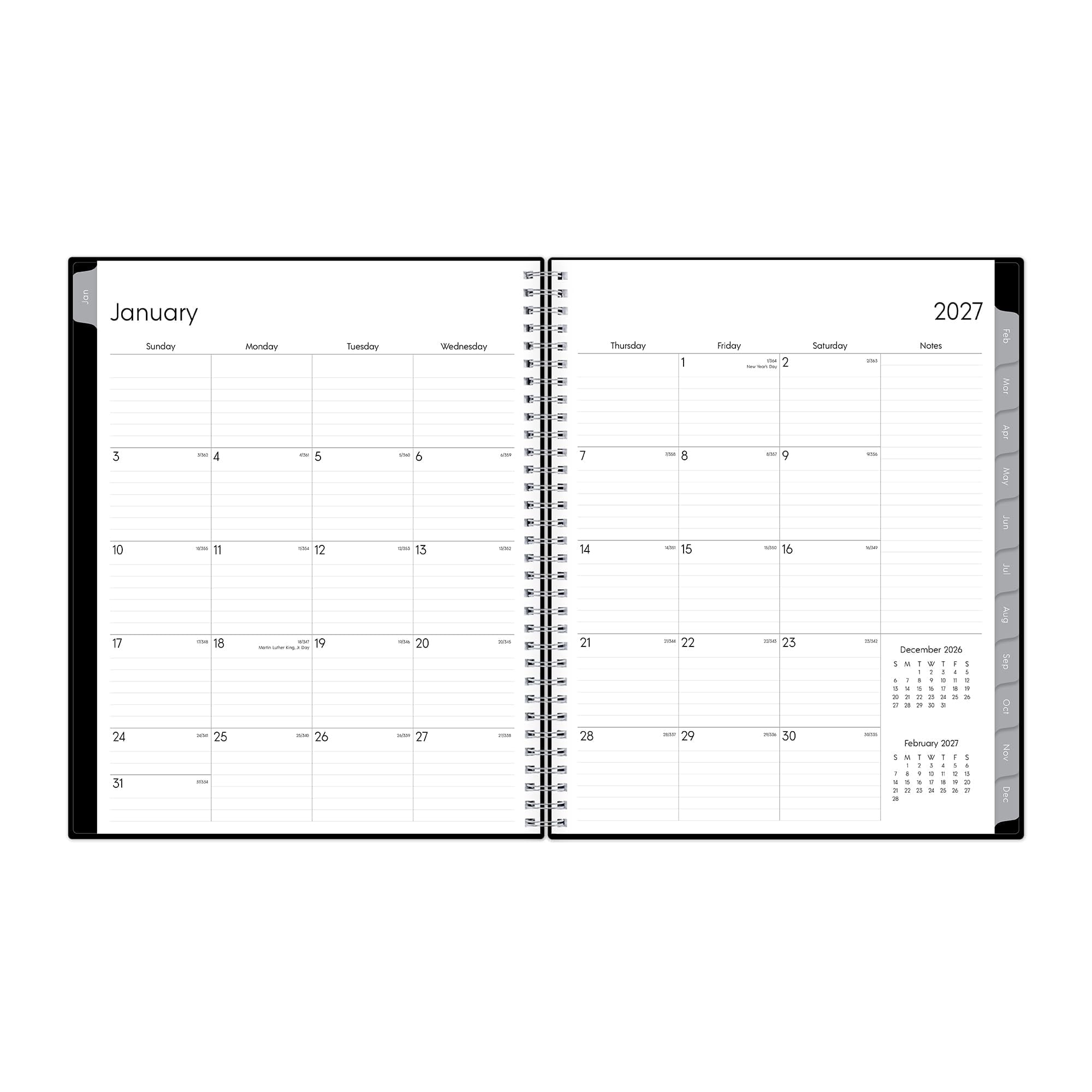 Blue Sky 2027 Weekly and Monthly Appointment Planner Calendar, January 2027 - December 2027, 8.5" x 11", With 15-Minute Blocks, Flexible Cov - Image 4