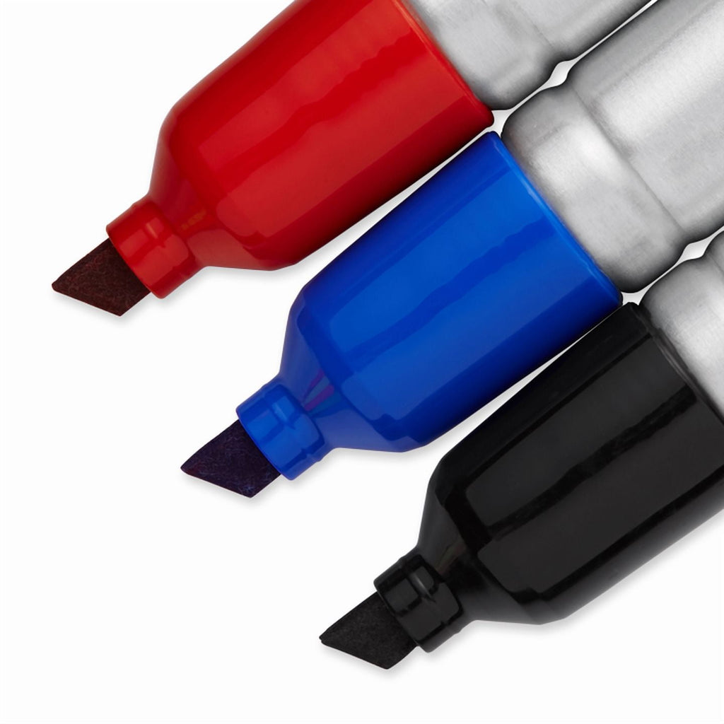 King Size Permanent Markers, Chisel Tip, 3 Count - Image 6