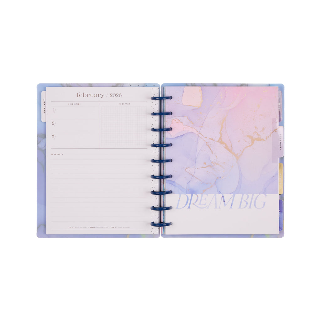 Monthly Weekly Classic PlannerJan- December 2026 Ethereal Elements, 2 Sticker Sheets Included, Disc Bound - Image 5