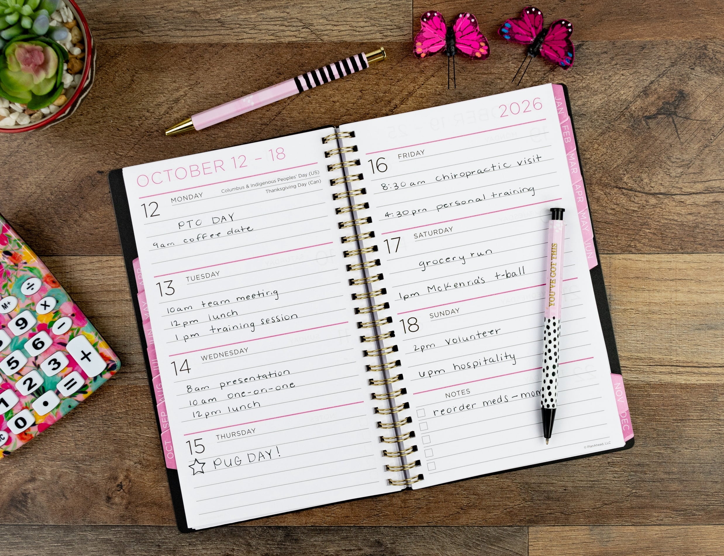 M/W Planner, Medium (5.5" x 8.75"), Fashion, 15-Month: Apr 2026 - Jun 2027 - Image 6