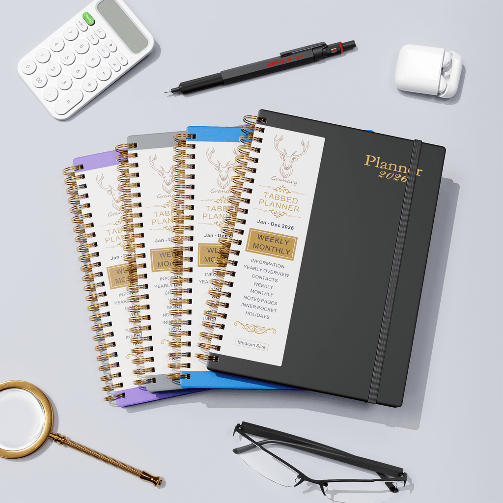 2026 Academic Planner, 6.1" x 8.5" Monthly Planners & Appointment Book, Spiral Bound with Tabs,Jan 2026 - Dec 2026 - Image 5