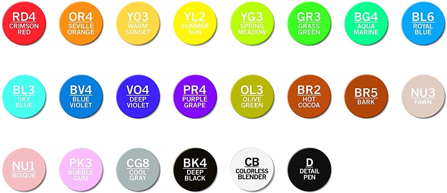 Chameleon Art Products 22-Pen Deluxe Set Markers, Assorted Colors, 22 Count - Image 4