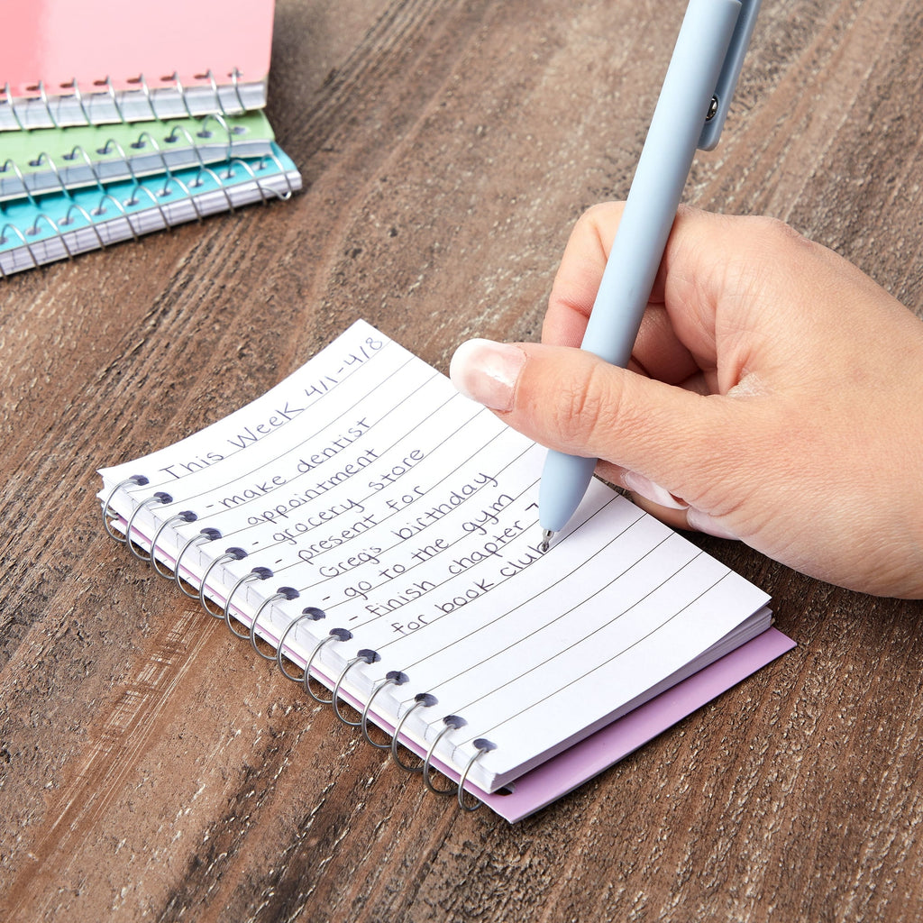 12-Pack Small Spiral Notebook 3x5, 80 Sheets Per Notepad, College Ruled Lined for Office Supplies, Classroom Notes, S... - Image 4