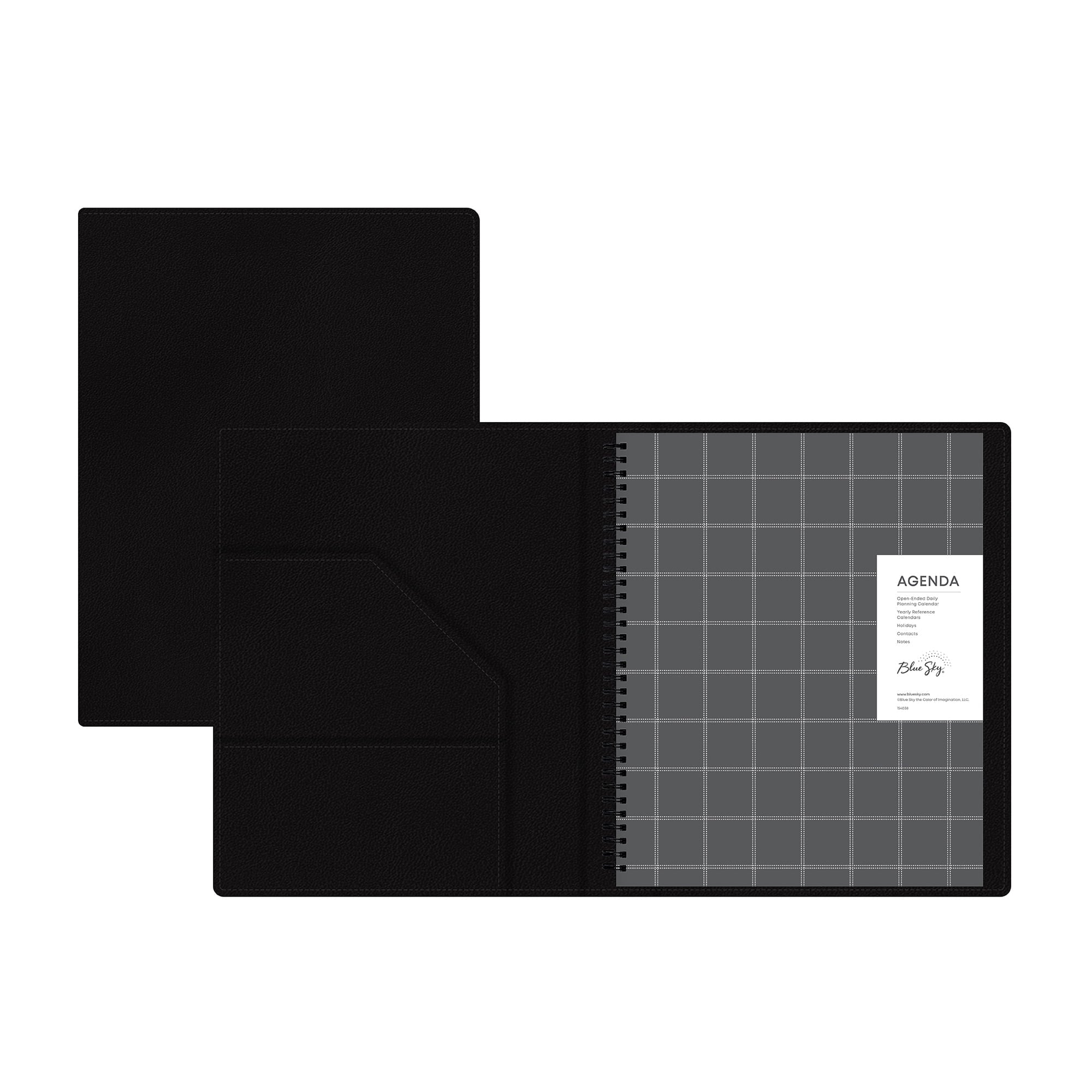 Perpetual Monthly Weekly Large Planner (8.5" x 11") Black January - December - Image 4