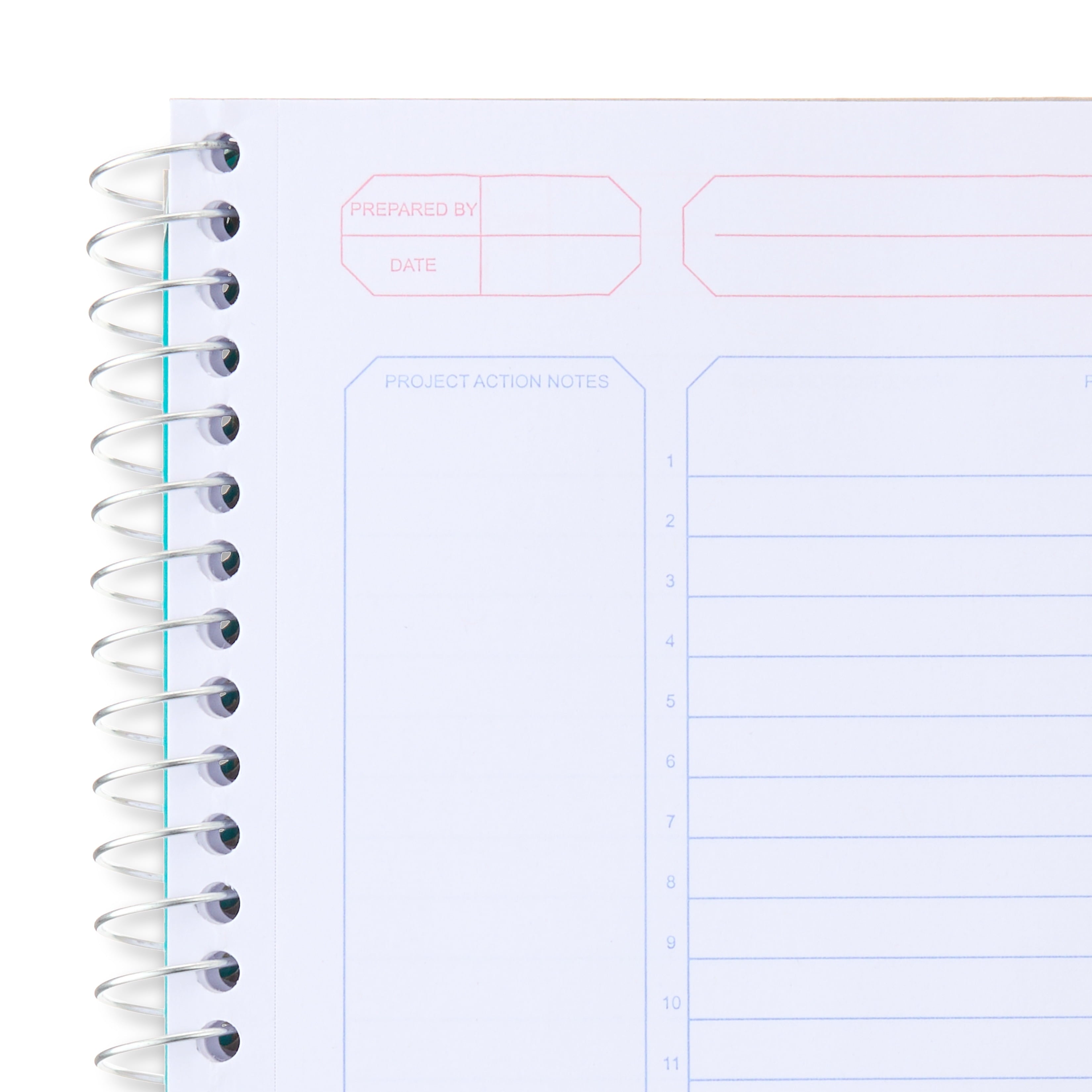 Pen+Gear White Project Planner with Numbered Lines, 9.5 x 7.25 In, 100 Sheets - Image 3