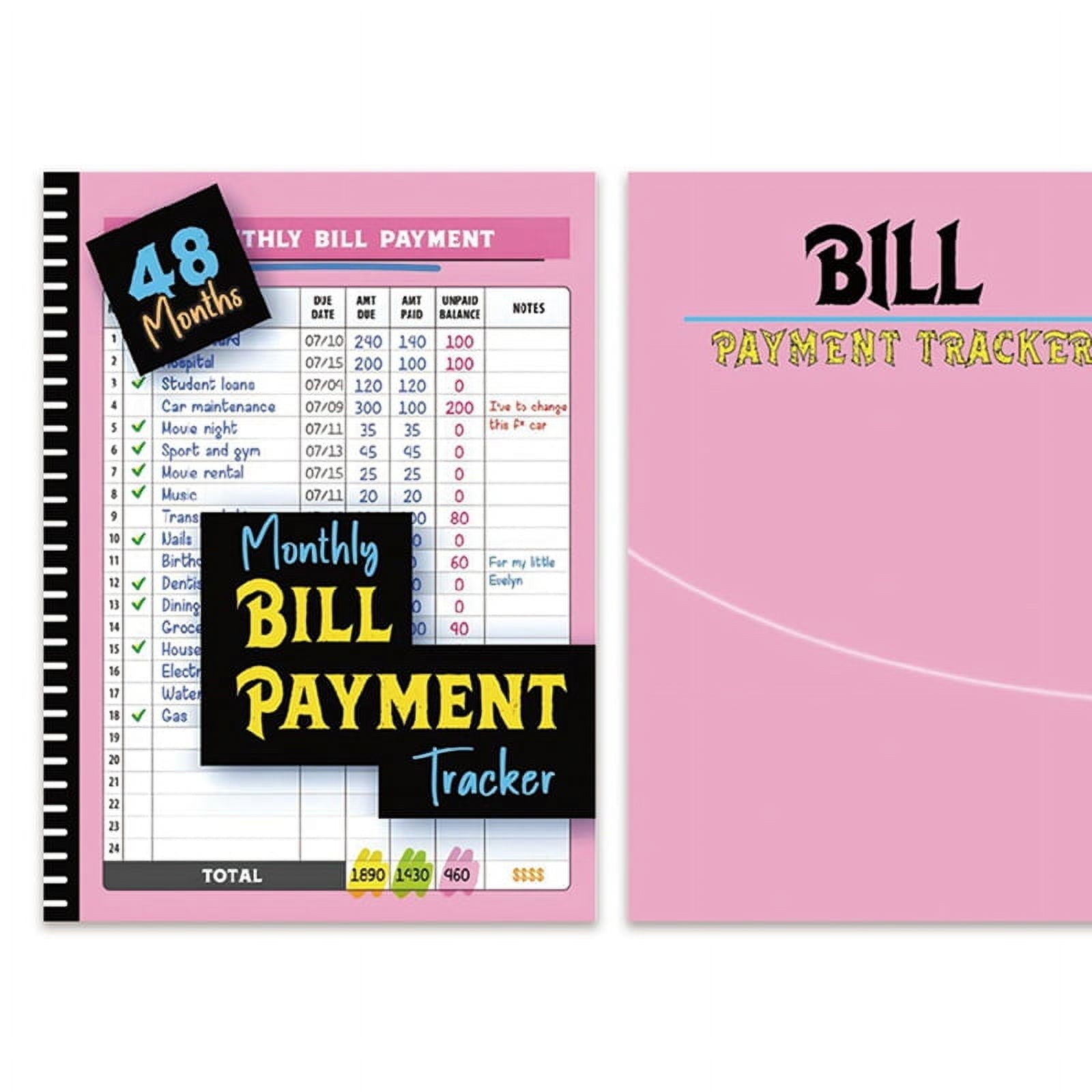 Monthly Bill Payment Tracker 48 Months Expense and Bill Tracker with Calendar & Debt Payoff Planner - Image 2