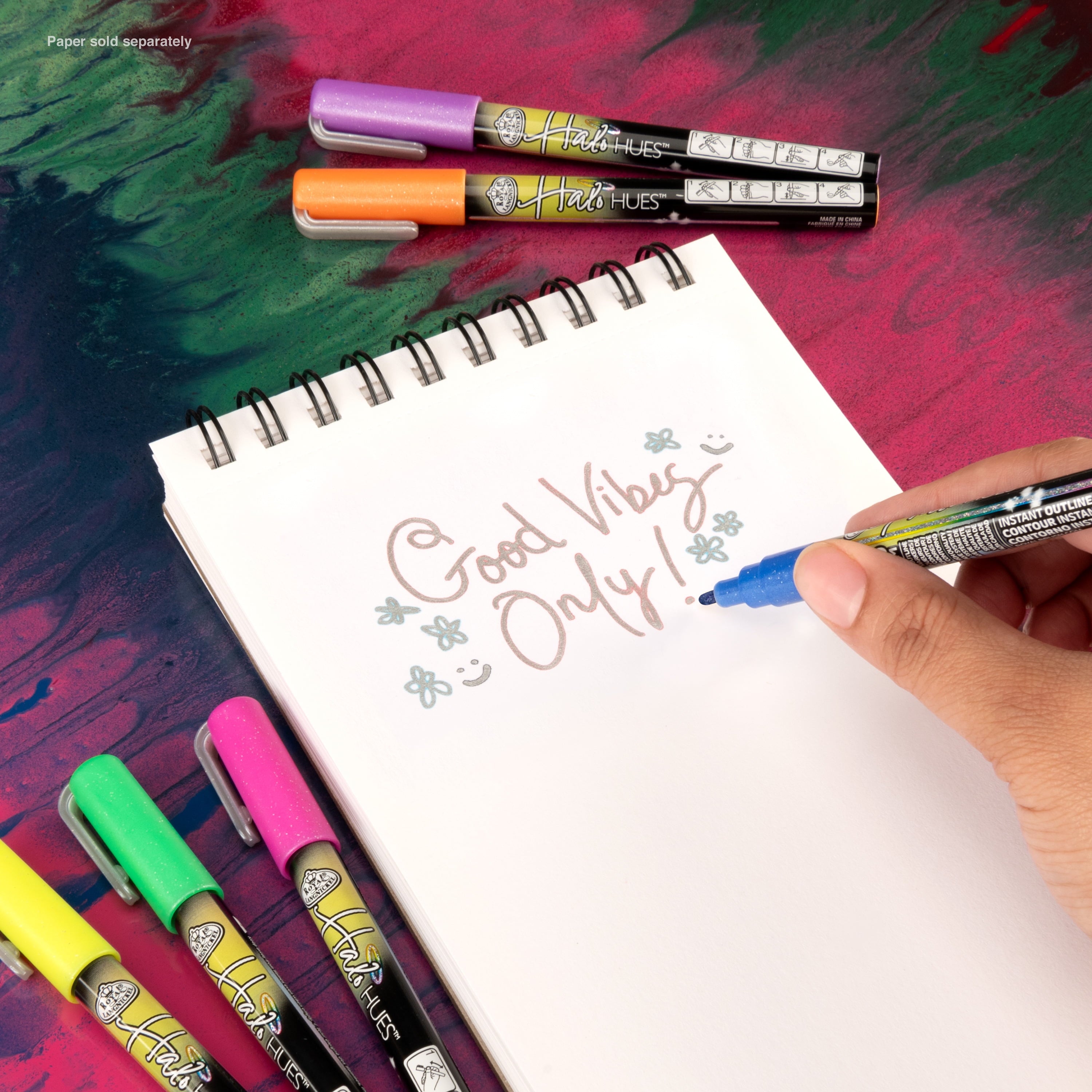 Royal & Langnickel - 6pc 2MM Outline Marker Set, Halo Hues - Image 5