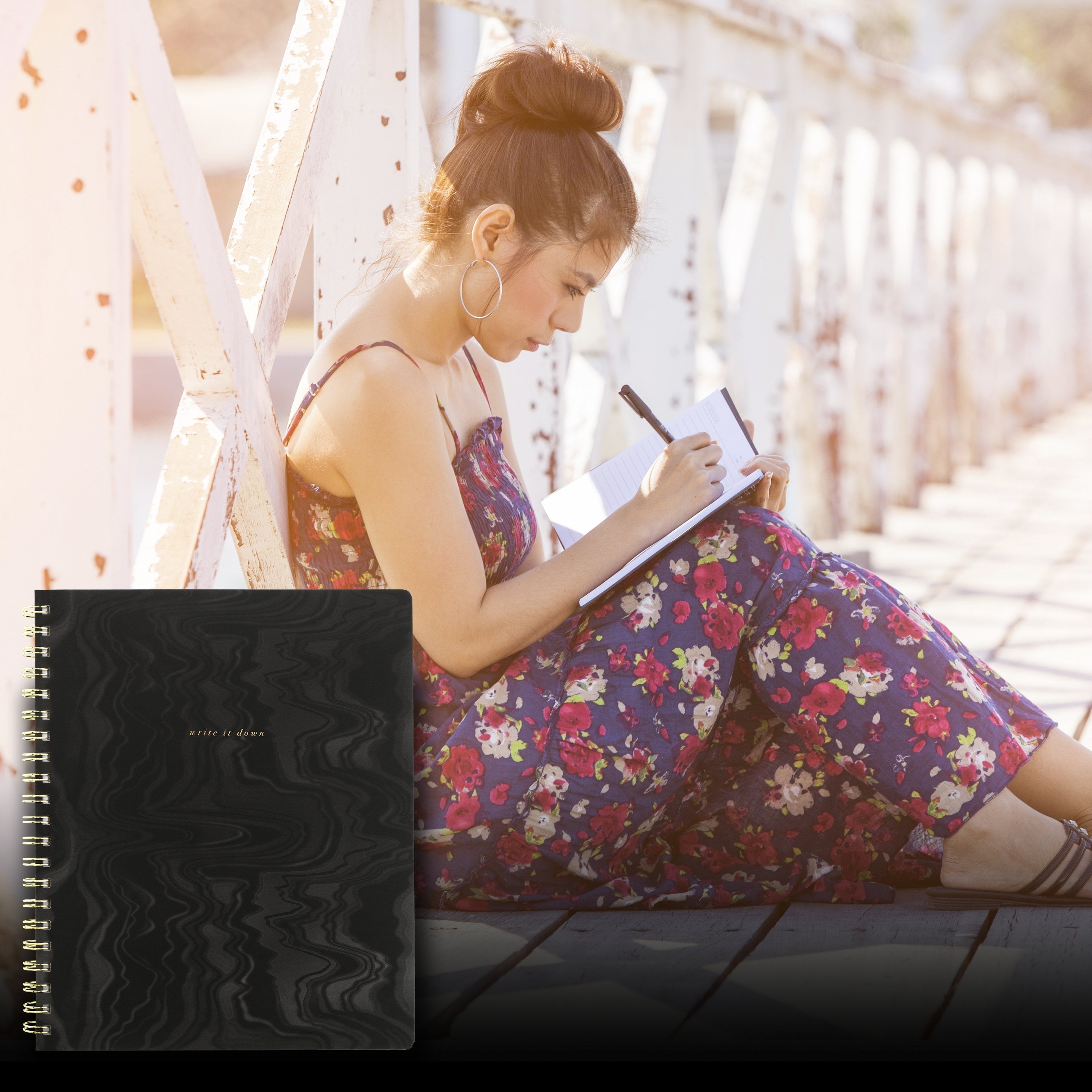 hardcover notebook, 160 pages, large, 9" x 11" - Image 2