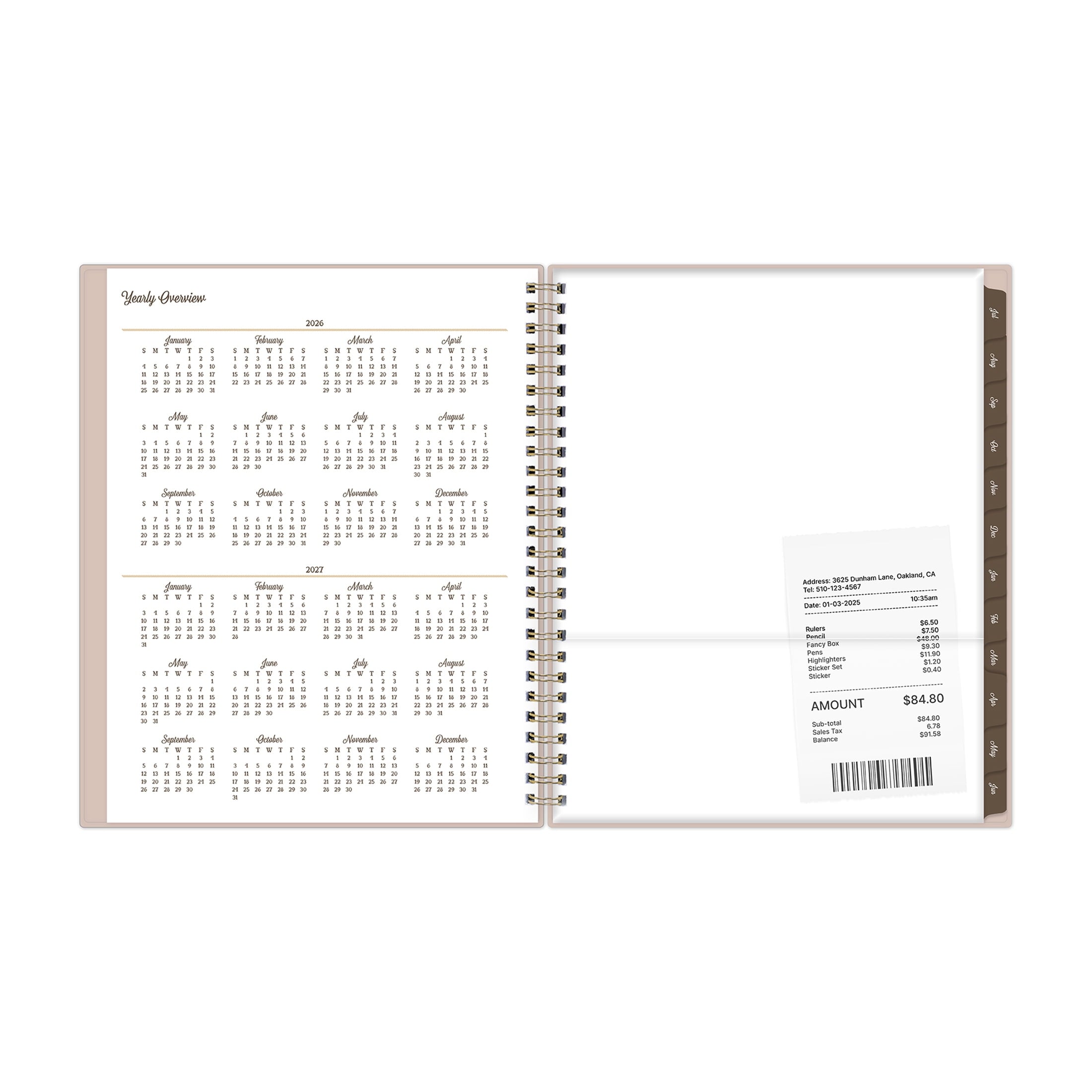 Jessie James Decker for Blue Sky Monthly Weekly Planner, 7" x 9", Highland Tan 15-Month (April 2026 - June 2027) - Image 6