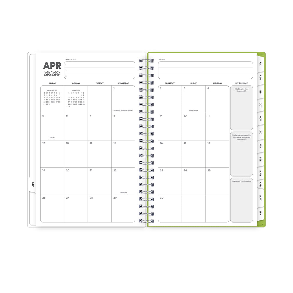 Gen Z Monthly Weekly Planner, 5" x 8", Slime 15-Month (April 2026 - June 2027) - Image 5