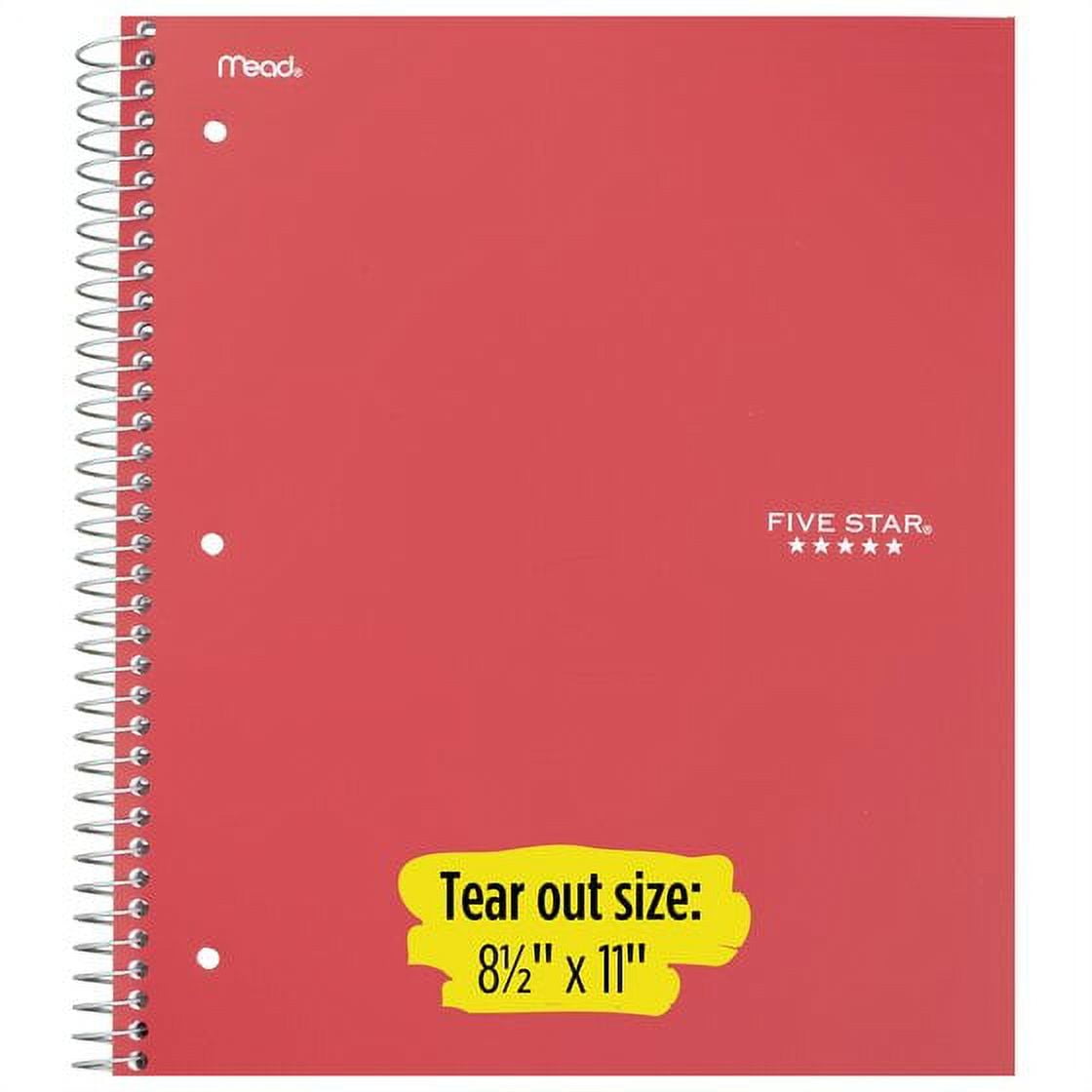 Spiral Notebook, 2 Subject, College Ruled Paper, 120 Sheets, 11" x 8-1/2", Color may vary - Image 6