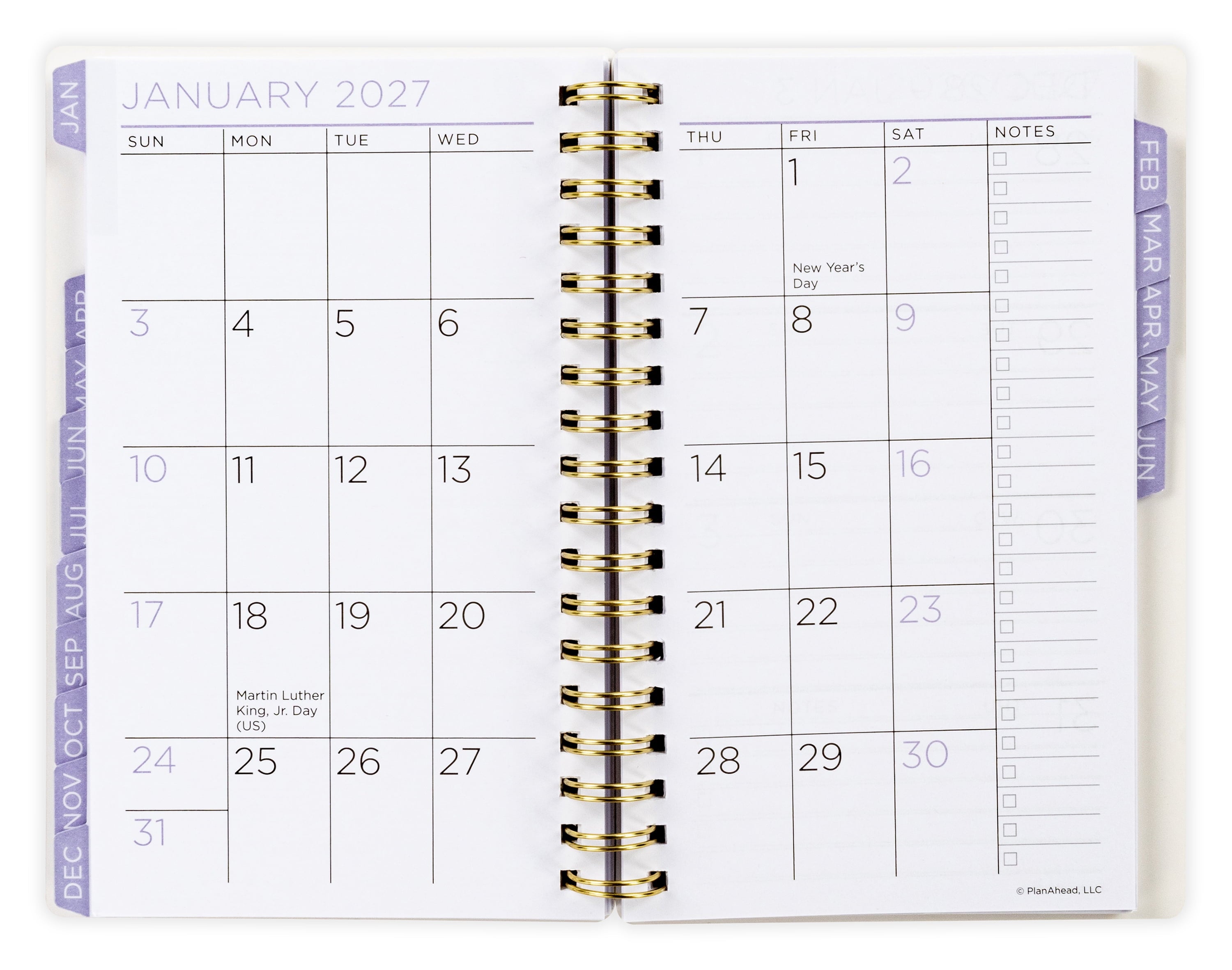 M/W Planner, Small (4.25" x 6.5"), Floral, 15-Month: Apr 2026 - Jun 2027 - Image 5