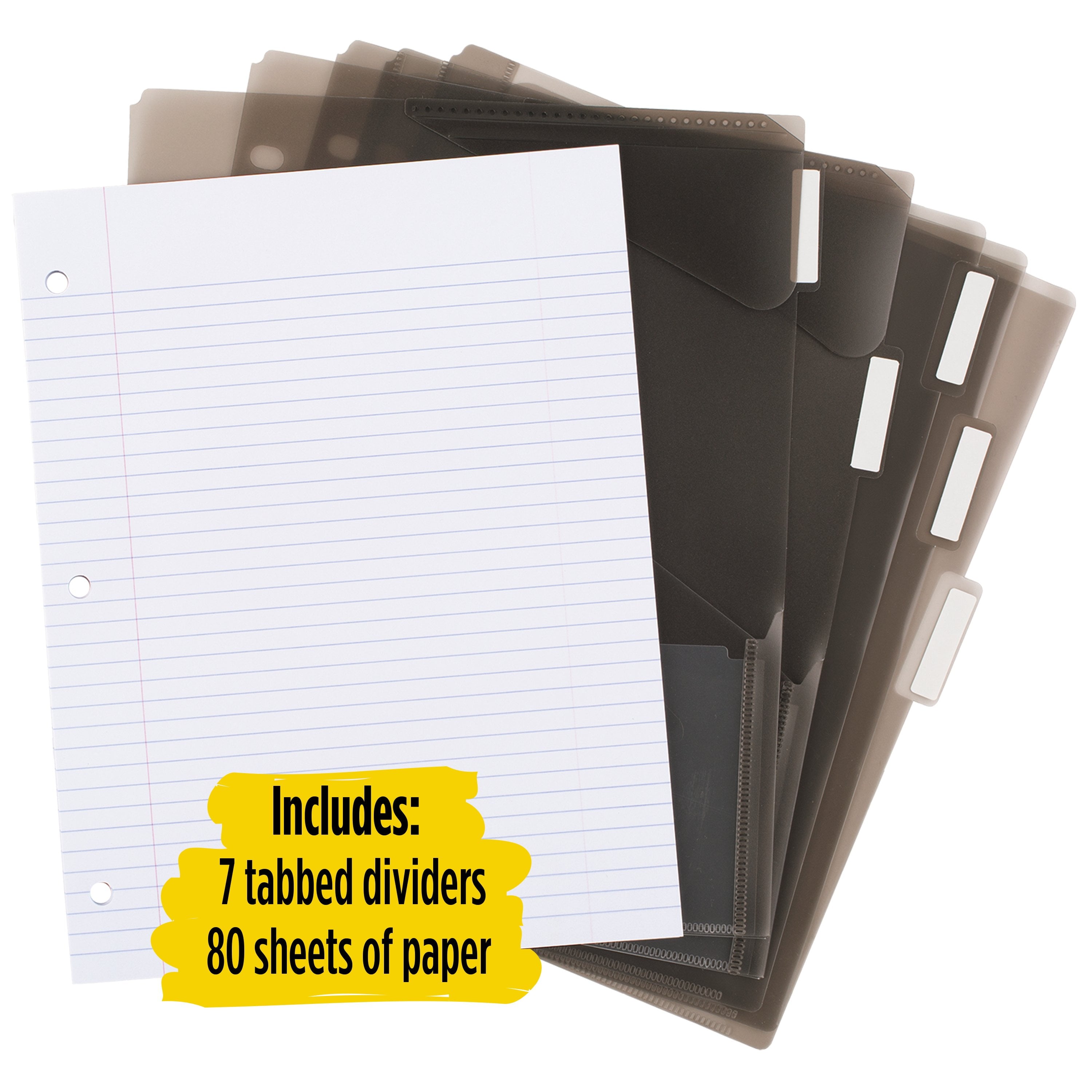 Flex 1 1/2" Hybrid NoteBinder, Black - Image 4