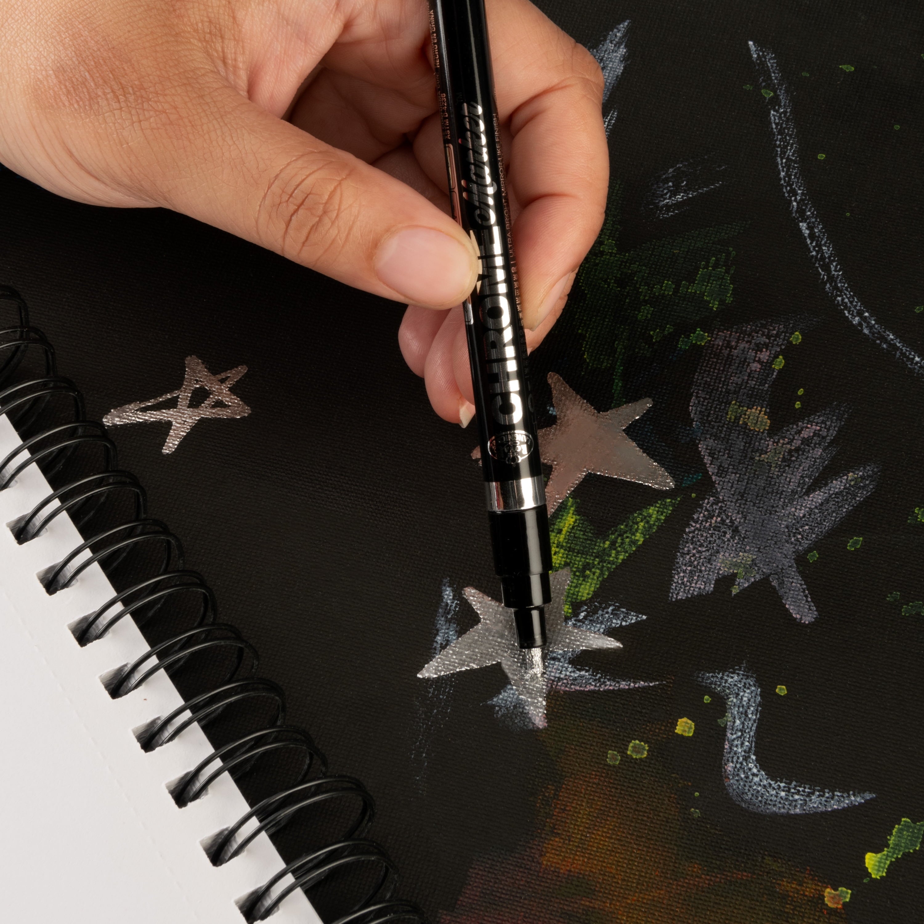 Silver Metallic Chrome Marker - Image 4