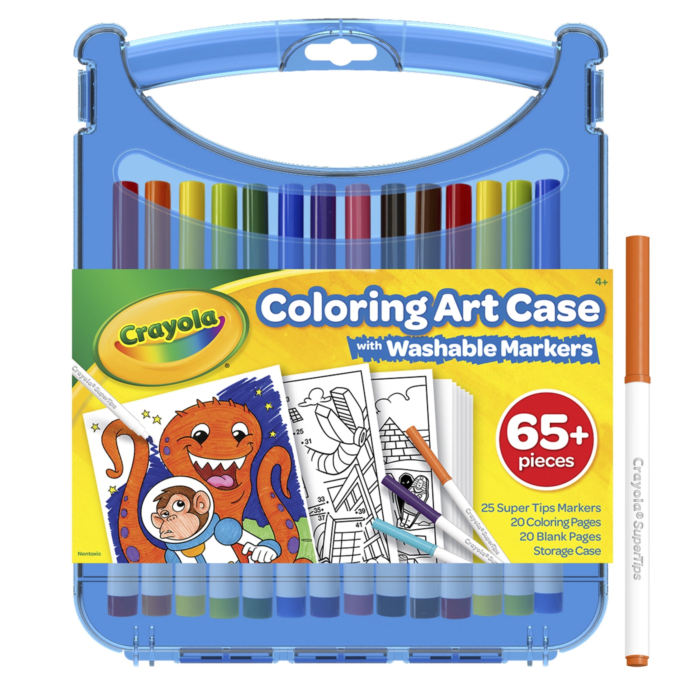 Create & Color Super Tips Marker Kit, 25 Ct with Storage, Back to School Supplies, Travel Activities, Coloring Art Gi... - Image 2