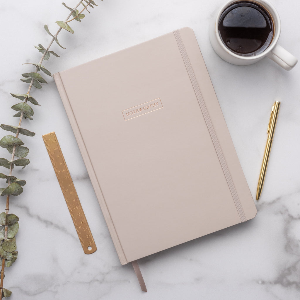 Pen + Gear Hardcover Journal, Taupe, 7.5" x 10.25", 200 Lined Pages - Image 4
