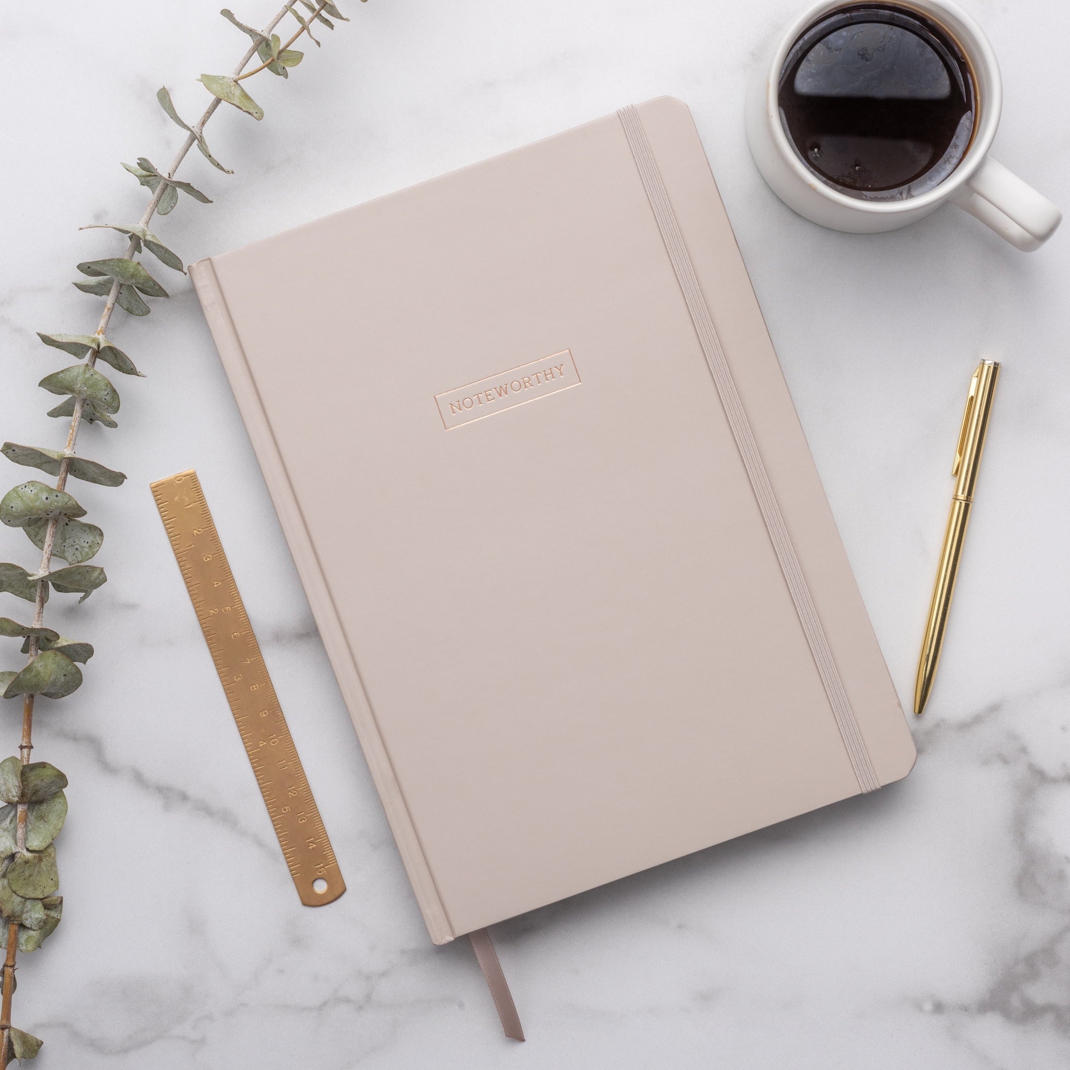 Pen + Gear Hardcover Journal, Taupe, 7.5" x 10.25", 200 Lined Pages - Image 4
