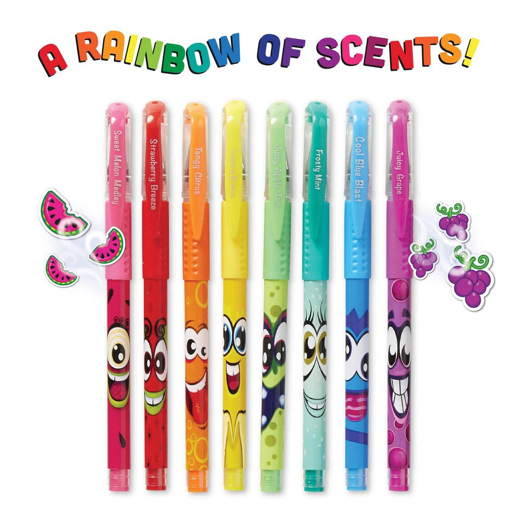 Scentos Fruity Scented Gel Pens Set for Kid, 24 Pack Neon Colors, Fine Tip, Fun Art School Supplies - Image 5