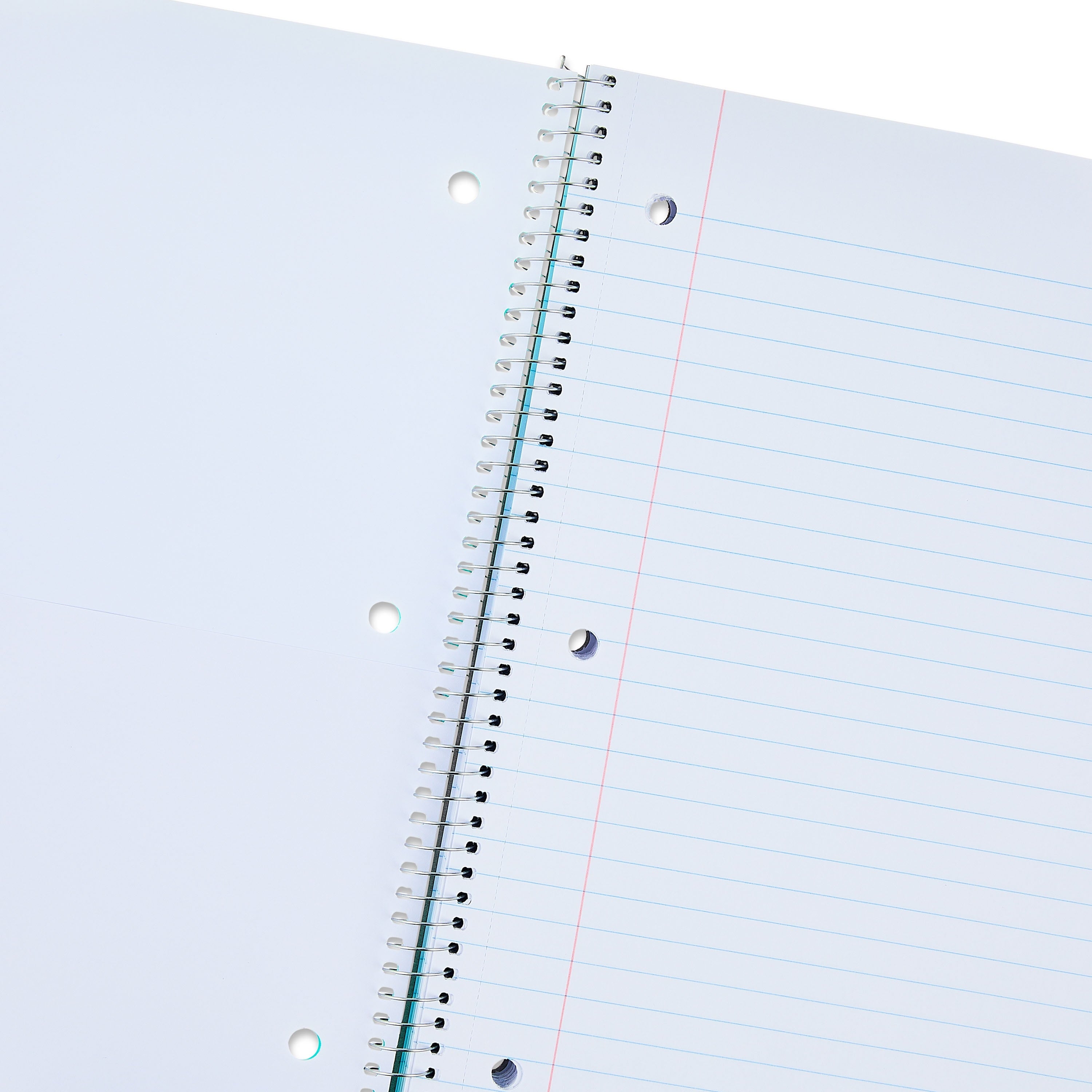 + Poly 1-Subject Notebook, Wide Ruled, 9" x 11", 100 Sheets, Teal - Image 3