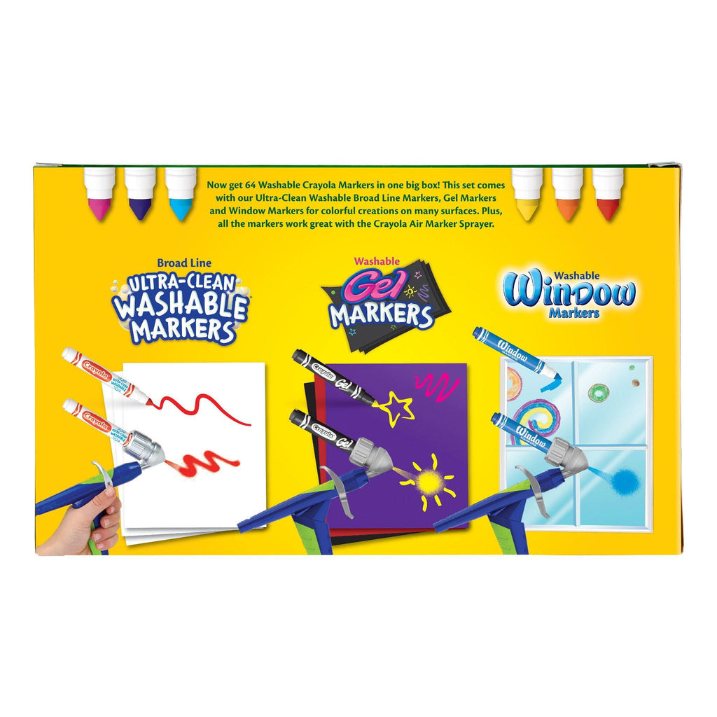 Washable Broad Line Markers with Gel FX Markers, 64 Count - Image 6