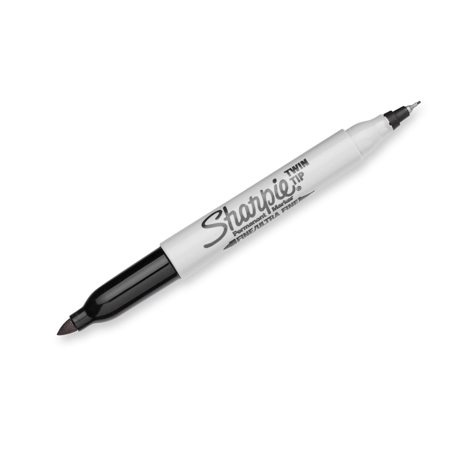 Markers, Fine and Ultra Fine, Black, 12 Count - Image 3