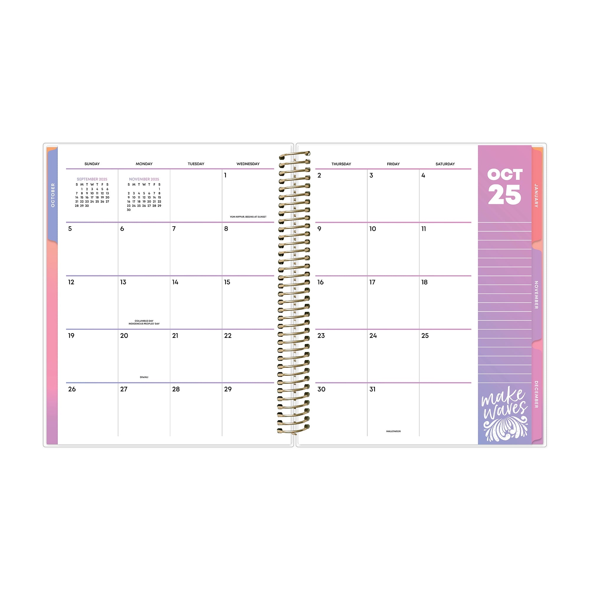for Monthly Weekly Medium Planner (7" x 9") Nova Navy 15-Month October 2025 - December 2026 - Image 5