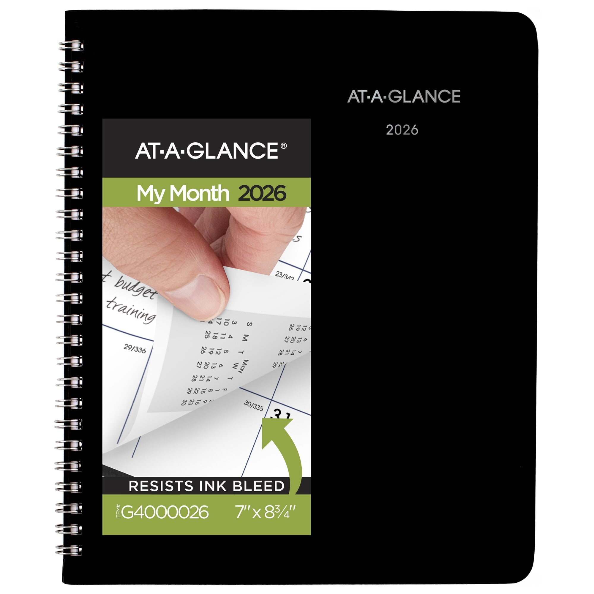 DayMinder 2026 Monthly Planner Black Medium 7 x 8 34 - Monthly
