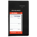 DayMinder 2026 Weekly Planner Black Pocket 3 12 x 6 - Weekly