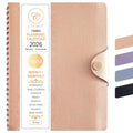 CTCMSP 2026 Planner Yearly Calendar Notebook(Jan-Dec.2026,6.3"x8.5"),Weekly Monthly Planner 2026 for Office Home Work Gift Supplies-Leather