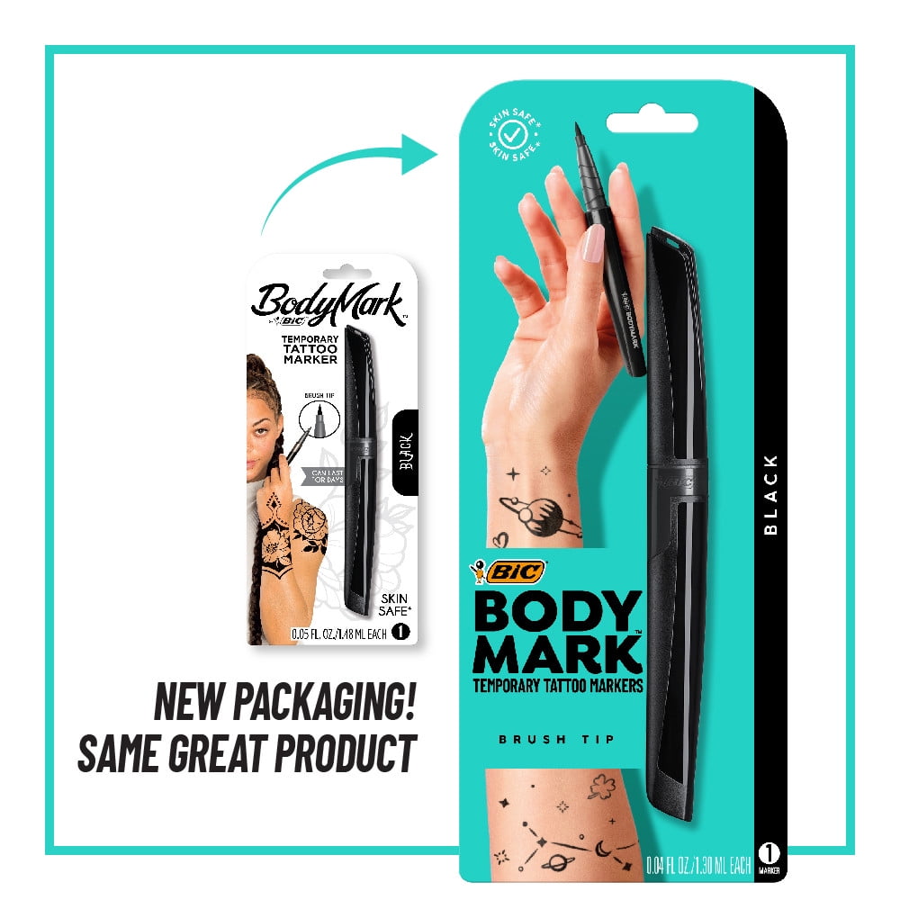 Temporary Tattoo Marker, Black, 1-Count