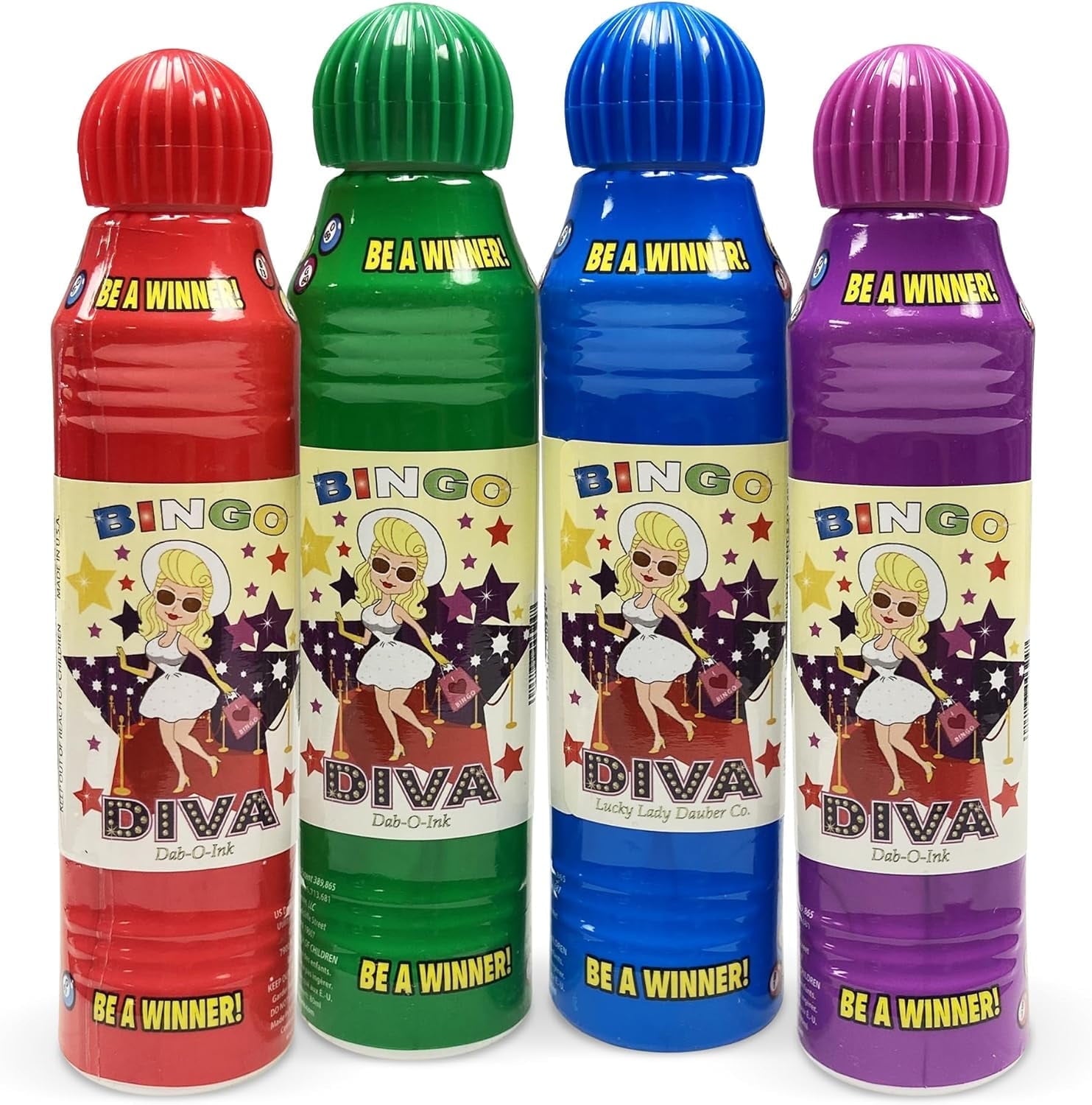 Bingo Daubers Value Pack with Bingo Markers, Bingo Dotters, Assorted Colors, 4 Count