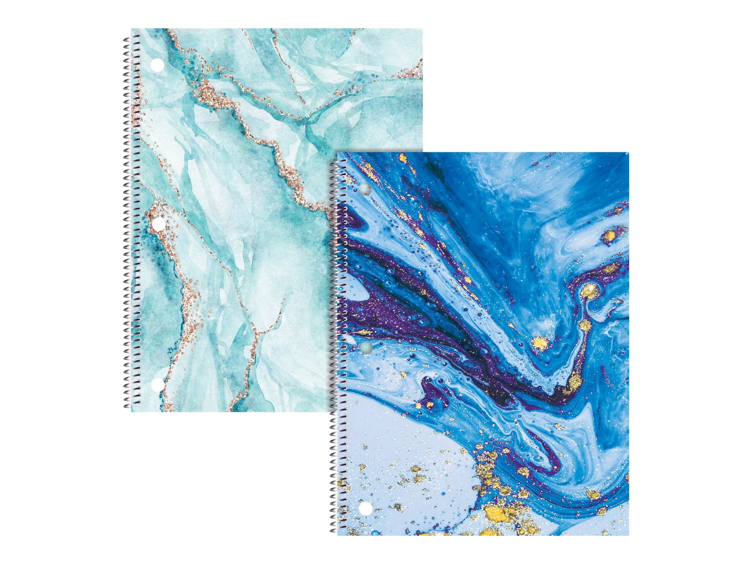 Better Office Products - Notebook - spiral-bound - - 100 sheets / 200 pages - College - 3 holes (pack of 2)