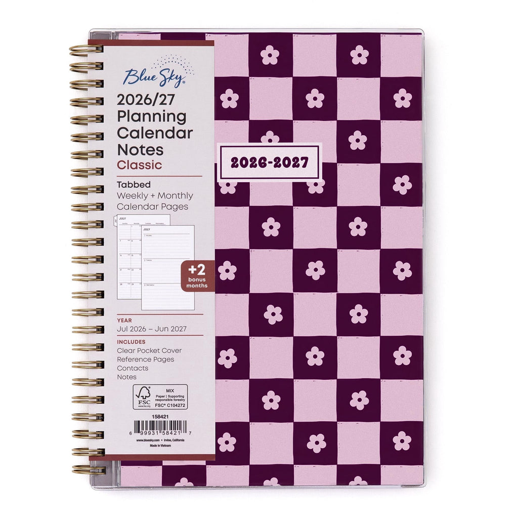 2026-2027 Weekly and Monthly Academic Year Planner Calendar, July 2026 - June 2027, 5.875" x 8.625", Flexible Pocket ...