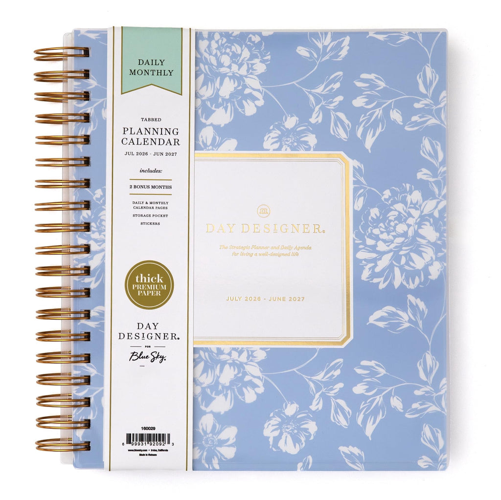 2026-2027 Daily and Monthly Academic Year Planner Calendar, July 2026 - June 2027, 8" x 10", Flexible Cover, Laminate...