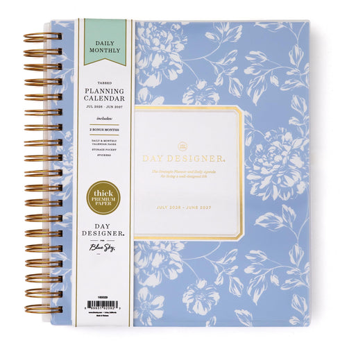 2026-2027 Daily and Monthly Academic Year Planner Calendar, July 2026 - June 2027, 8" x 10", Flexible Cover, Laminate...