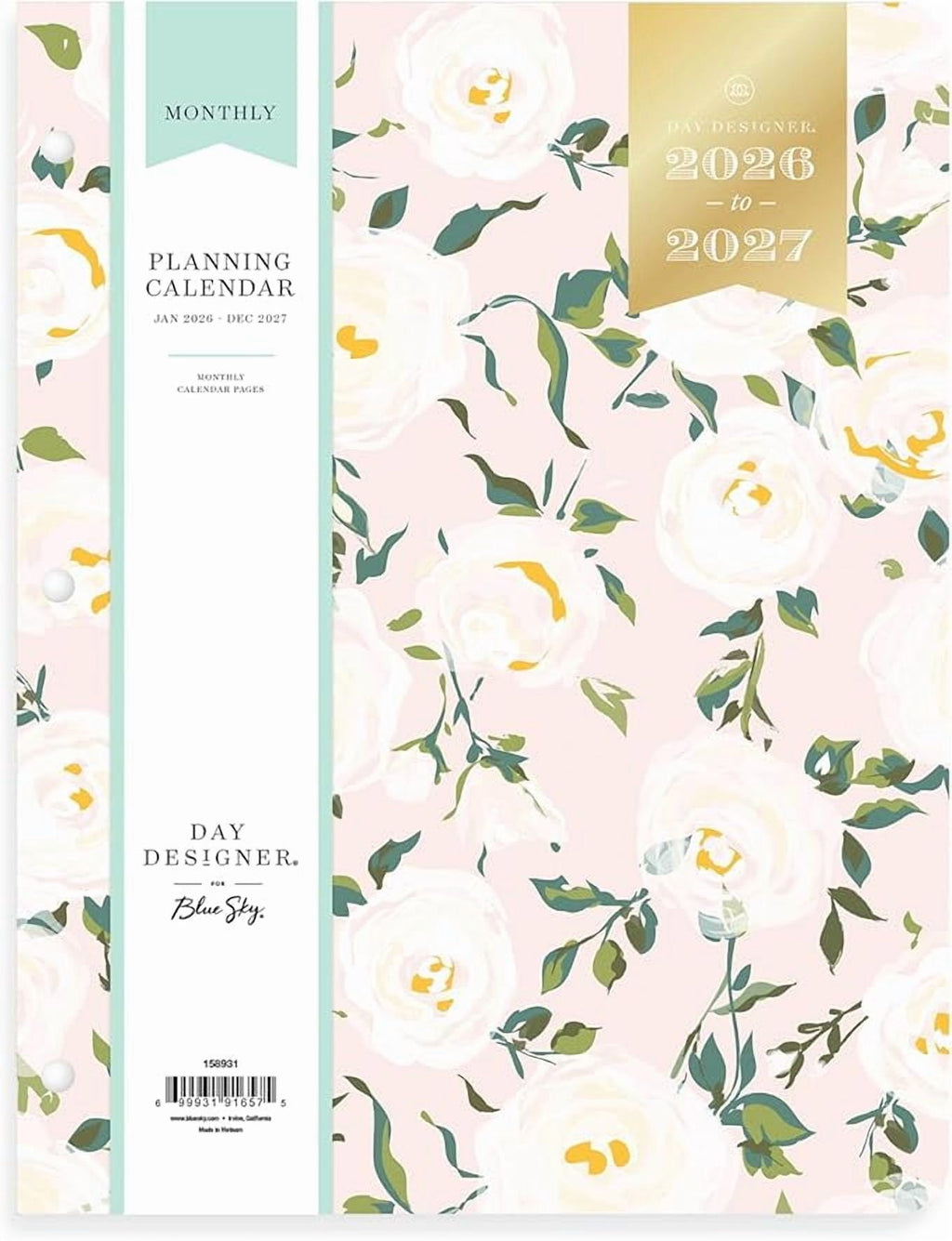 Day Designer 24 Month 2026 Monthly Planner Calendar, January 2026 - December 2027, 8.5" x 11", Flexible Cover, Staple...