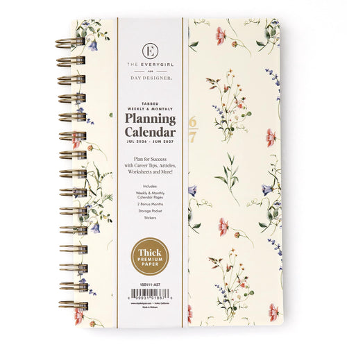Blue Sky The Everygirl 2026-2027 Weekly and Monthly Academic Year Planner Calendar, July 2026 - June 2027, 5" x 8", Flexible Cover, Wireboun