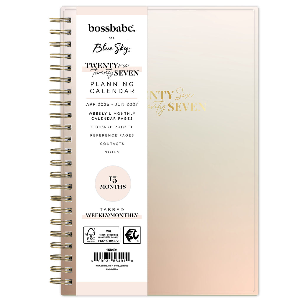 for Monthly Weekly Planner, 5" x 8", Wanisa 15-Month (April 2026 - June 2027)