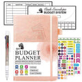 Budget Planner, 2025 Monthly Undated Bill Organizer Hardcover Financial Journal, Feela Money Expense Tracker with Budget Envelopes, Stickers
