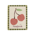 College Ruled, Lined Notebook, Spiral, Hardcover, Letter Size - 8.5"" x 11"" inches, Fruit Print - Cherry Sprig, Red ...
