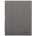 Business Notebook, 6.5" x 8.25", Gunmetal, Flexible Cover, Wirebound, 80 Sheets