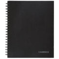 Cambridge Limited Legal Ruled Business Notebook with Pocket, 8" x 11", Black, Hardcover, Wirebound, 96 Sheets