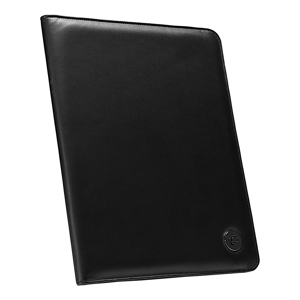 Leatherette Padfolio wh Wring Pad, Black, Pad-30