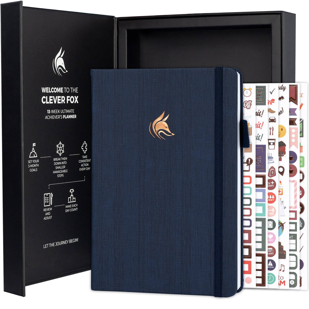 Undated Daily Weekly Planners & Appointment Book, 5.8" x 8.3", Navy Blue, 120 Pages