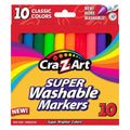 Classic Multicolor Broad Line Washable Markers, 10 Count, School Supplies
