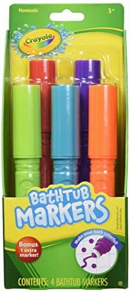 Crayola Bathtub Markers, 5 Count, Assorted Colors